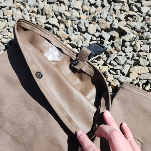 Vintage Seaway Men's Size 10 Hip Waders Brown Fly Fishing Duck Gear Taiwan PVC - Picture 11 of 11